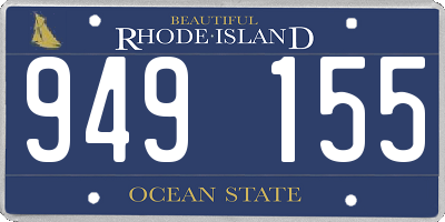 RI license plate 949155
