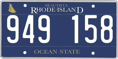 RI license plate 949158