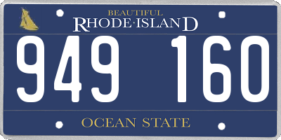 RI license plate 949160