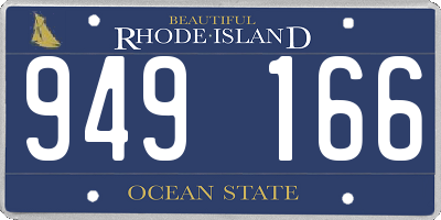 RI license plate 949166