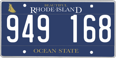 RI license plate 949168