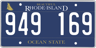 RI license plate 949169