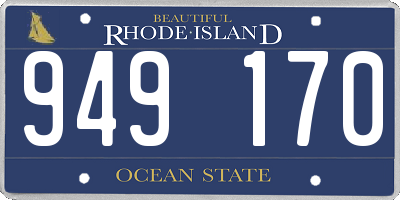 RI license plate 949170