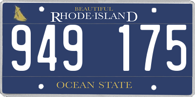 RI license plate 949175