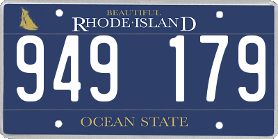 RI license plate 949179
