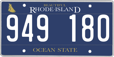 RI license plate 949180