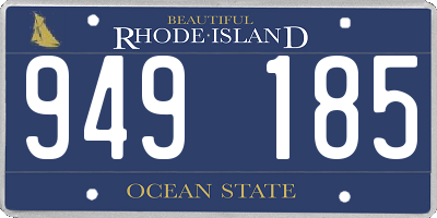 RI license plate 949185