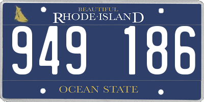 RI license plate 949186