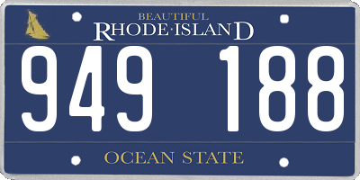 RI license plate 949188