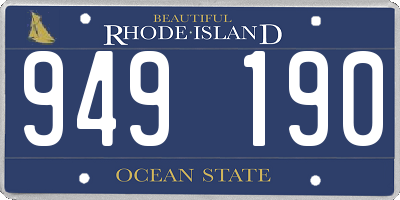 RI license plate 949190