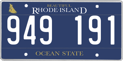RI license plate 949191