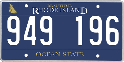 RI license plate 949196