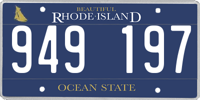 RI license plate 949197