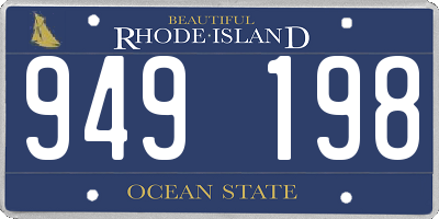 RI license plate 949198