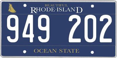 RI license plate 949202