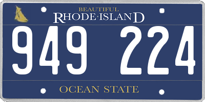 RI license plate 949224