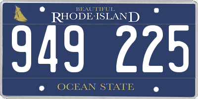 RI license plate 949225