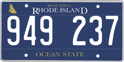 RI license plate 949237