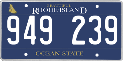 RI license plate 949239