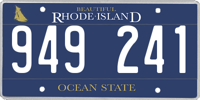 RI license plate 949241