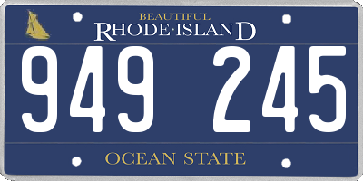 RI license plate 949245