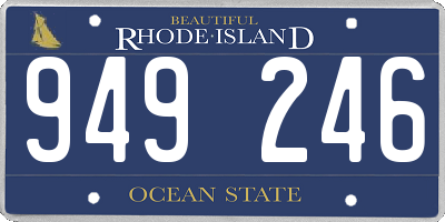RI license plate 949246