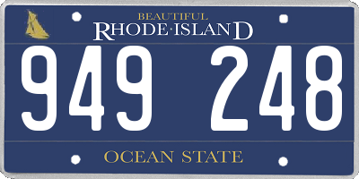 RI license plate 949248