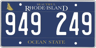 RI license plate 949249