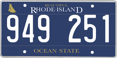 RI license plate 949251