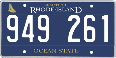 RI license plate 949261