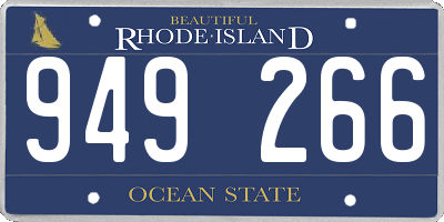RI license plate 949266