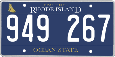 RI license plate 949267