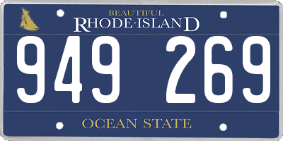 RI license plate 949269