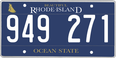 RI license plate 949271