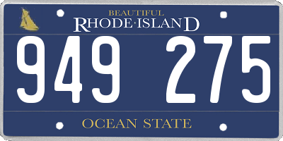 RI license plate 949275