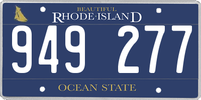 RI license plate 949277