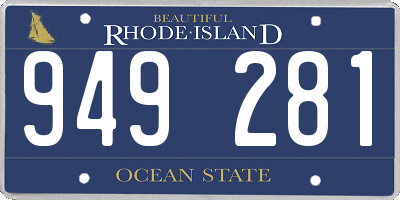 RI license plate 949281