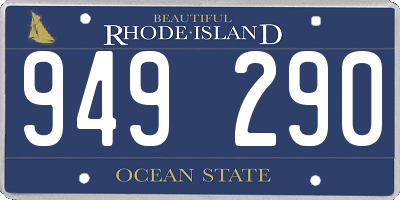 RI license plate 949290