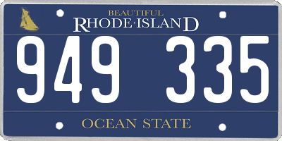 RI license plate 949335