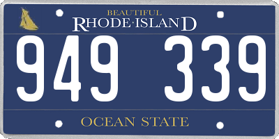 RI license plate 949339
