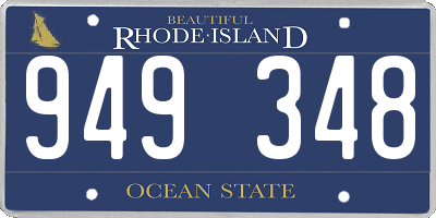 RI license plate 949348