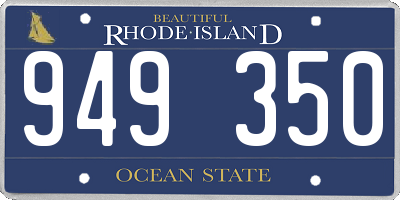 RI license plate 949350