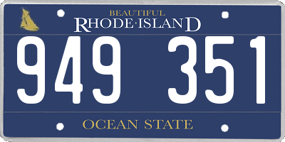 RI license plate 949351