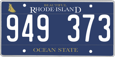 RI license plate 949373