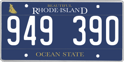RI license plate 949390