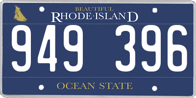 RI license plate 949396
