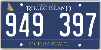 RI license plate 949397