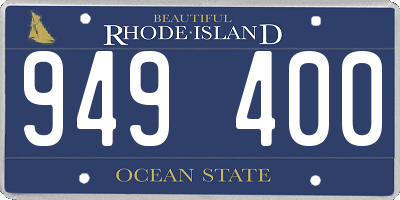RI license plate 949400