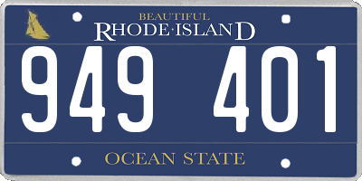 RI license plate 949401