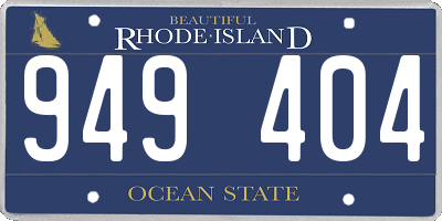 RI license plate 949404